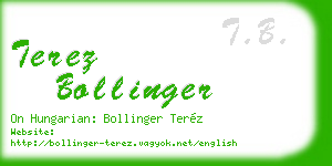 terez bollinger business card